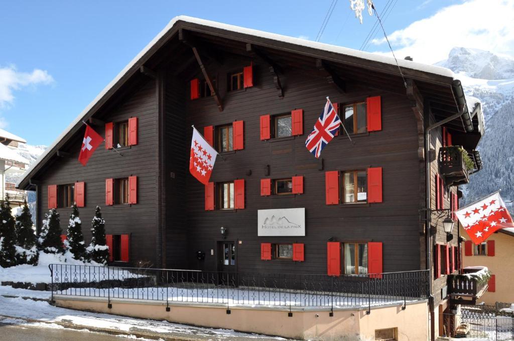 Hotel De La Paix Champéry Esterno foto